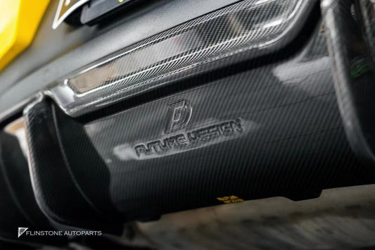 Future Design Carbon Fiber REAR DIFFUSER for Porsche Cayenne Coupe 9Y3