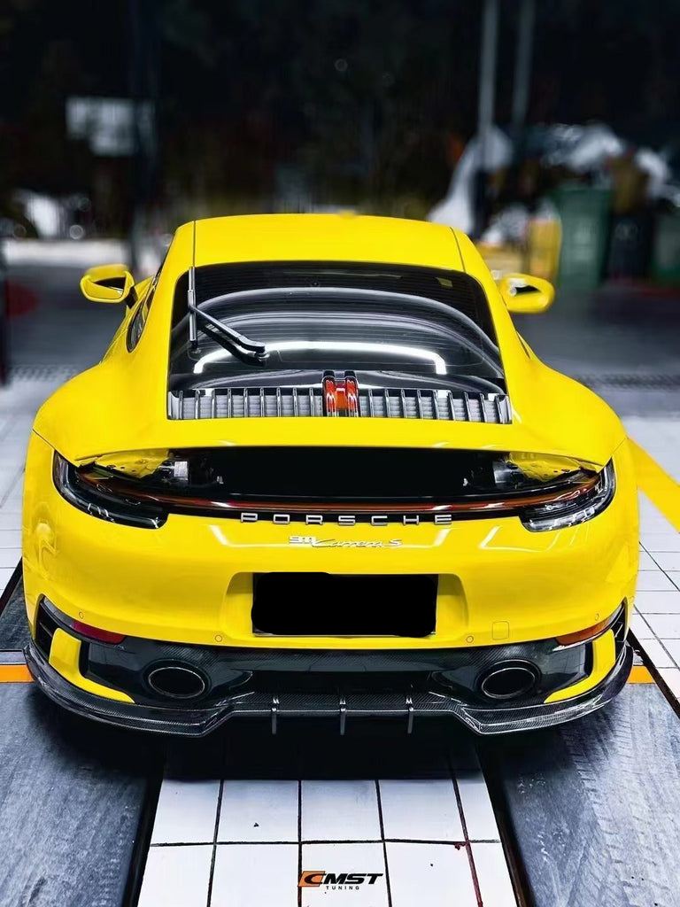 992 Targa Rear Defuser Porsche 992 992.1 S/T/4S/ Targa 4/S/GTS Aftermarket Parts CMST Tuning ...
