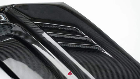 BMW X3 G01 & X3M X3MC F97 (Fits Both Pre-LCI & LCI) 2019 2020 2021 2022 2023 2024 & X4 G02 & X4M X4MC F98 (Fits Both Pre-LCI & LCI) 2019 2020 2021 2022 2023 2024 2025 with Aftermarket Parts ART Vented Transparent Glass V2 Hood Bonnet Dry Pre-preg Carbon Fiber from ArmorExtend