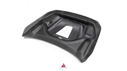 BMW M2 M2CS G87 2023-ON & 2 Series 230i M240i G42 2022-ON with Aftermarket Parts - ART Vented Transparent Glass V2 Style Hood Bonnet Double-sided Dry Pre-preg Carbon Fiber from ArmorExtend