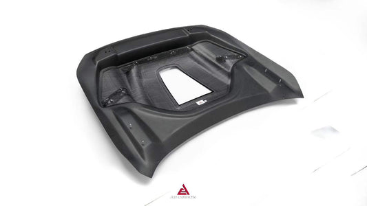BMW M2 M2CS G87 2023-ON & 2 Series 230i M240i G42 2022-ON with Aftermarket Parts - ART Vented Transparent Glass V2 Style Hood Bonnet Double-sided Dry Pre-preg Carbon Fiber from ArmorExtend
