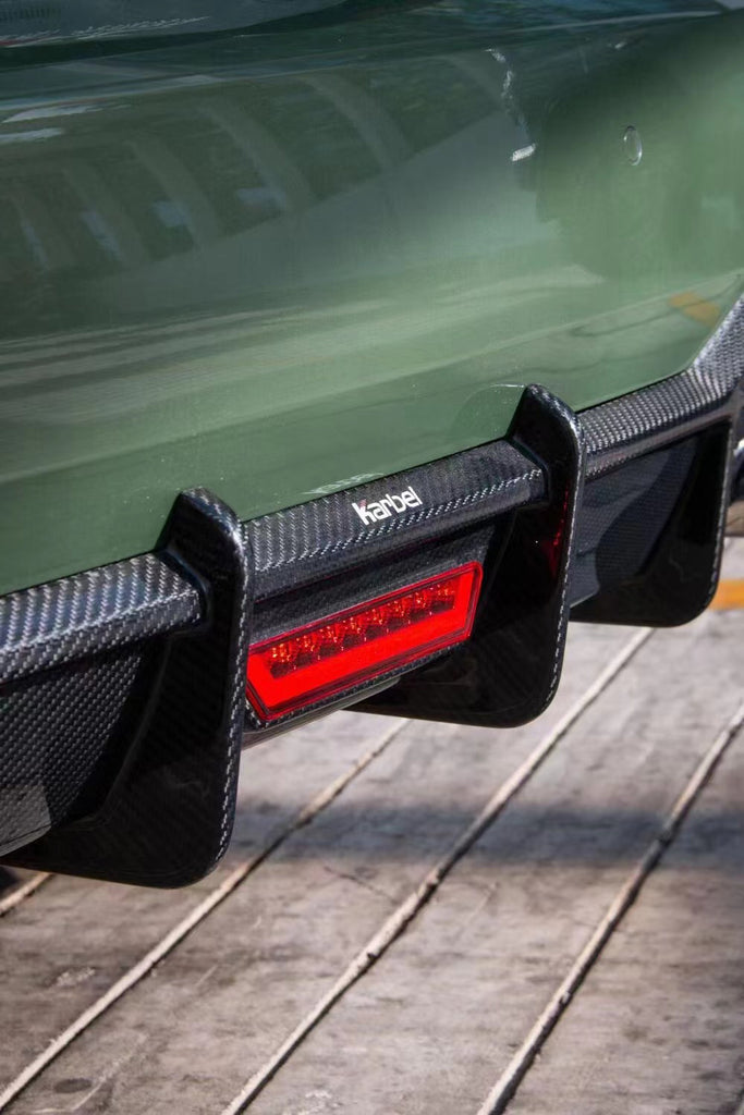 Karbel Pre-preg Carbon Fiber Rear Diffuser with Brake Light for Audi S5 A5 B9.5