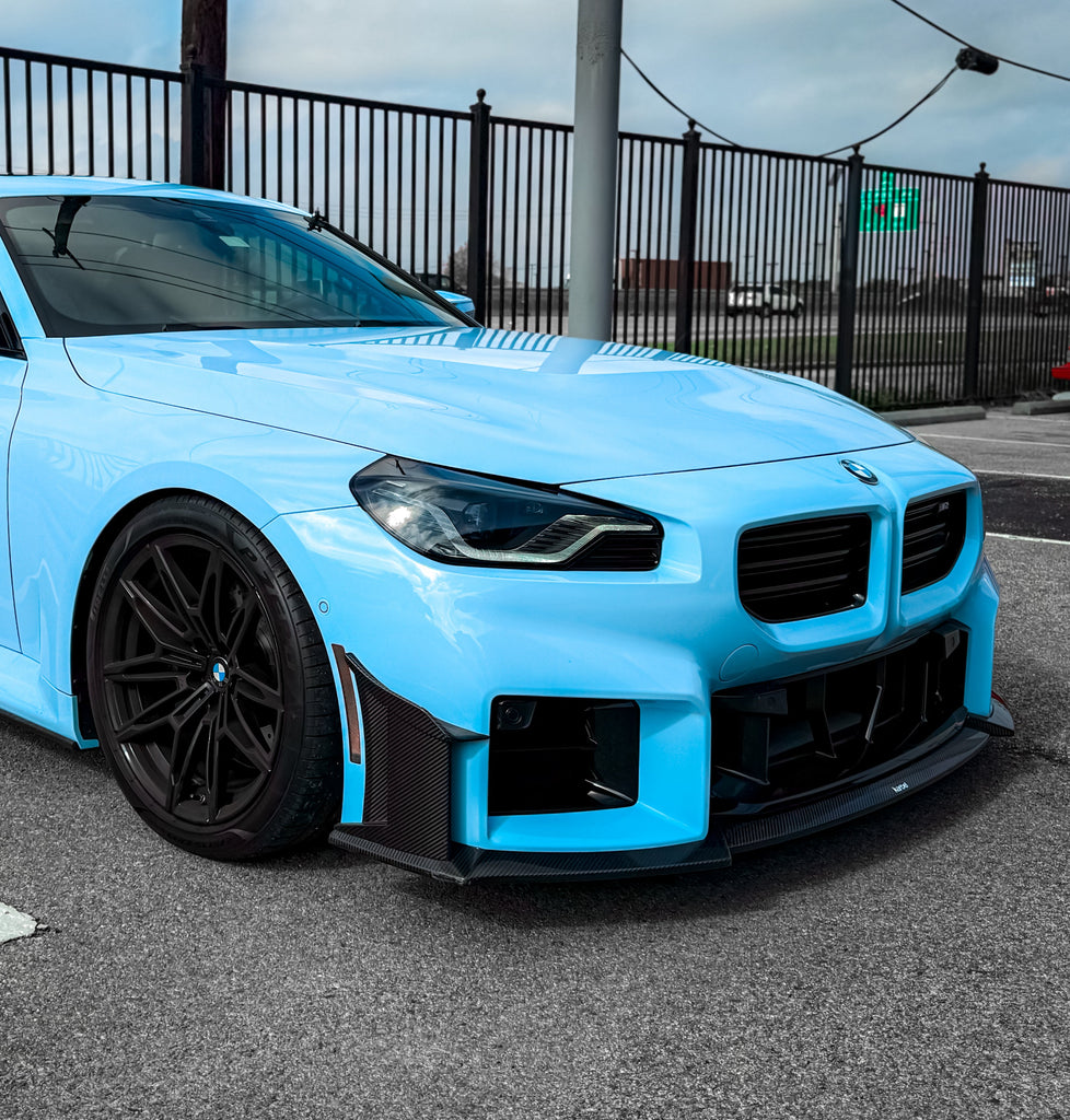 BMW M2 / M2C G87 2023-ON with Aftermarket Parts - Front Lip Pre-preg Carbon Fiber from Karbel Carbon