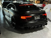 Future Design Carbon Fiber REAR DIFFUSER & REAR CANARDS - "Blaze kit" for Audi RS5 B9 2017-2019