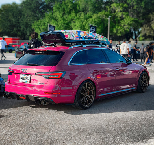 Audi A4 allroad B9 2017-2019 with Aftermarket Parts - Side Skirts Pre-preg Carbon Fiber from Karbel Carbon