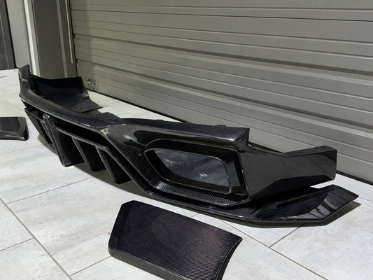 Robot Craftsman "Godzilla" Rear Bumper & Diffuser for Nissan GTR  R35 PP Polypropylene FRP Carbon Fiber