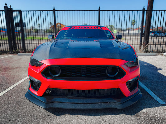 CMST Tuning V1 Vented Hood for Ford Mustang GT 5.0 Mach1 Bullitt S550.2 Carbon Fiber/FRP