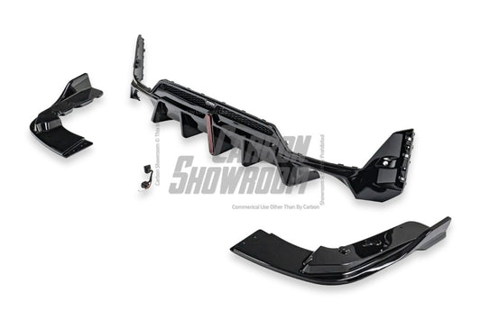 VTEN ABS Gloss Black Rear Diffuser & Canards for BMW 3 Series G20 330i M340i 2023-ON LCI - Performance SpeedShop