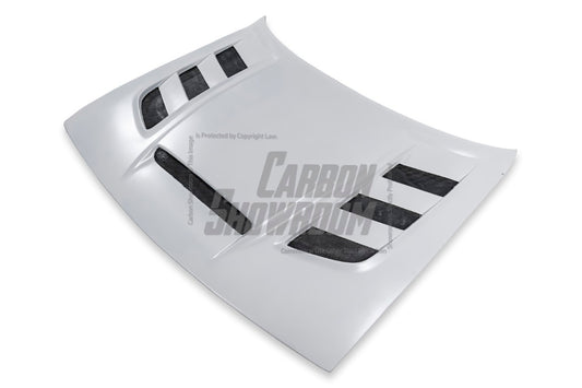 Dodge Challenger Base SXT SRT8 392 GT R/T Hellcat Redeye Jailbreak Demon 2008 2009 2010 2011 2012 2013 2014 2015 2016 2017 2018 2019 2020 2021 2022 2023 with Aftermarket Parts - V3 Hood Carbon Fiber/FRP from Aero Republic