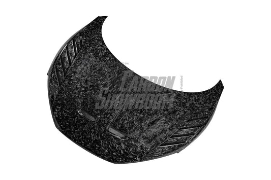 Audi R8 Gen 2 2017 2018 2019 2020 2021 2022 2023 with Aftermarket Parts - AE Style Hood Bonnet Double-sided Carbon Fiber / Partial Carbon Fiber from ArmorExtend