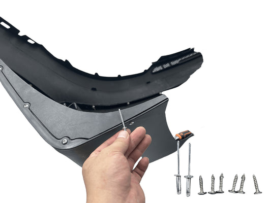 DuPont Tech Black Series Conversion Style Rear Bumper & Diffuser for Mercedes Benz AMG GT GTS C190 2016-2021 PP Polypropylene/Dry Pre-preg Carbon Fiber
