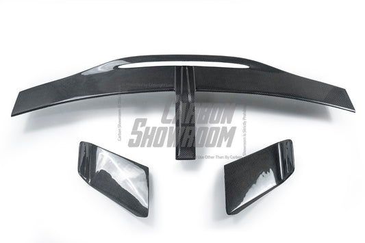 BMW M4 / M4C G82 2021 2022 2023 2024 & 4 series 430i M440i G22 G23 2021 2022 2023 2024 with Aftermarket Parts - Extreme Style Rear GT Wing Pre-preg Carbon Fiber from TAKD Carbon