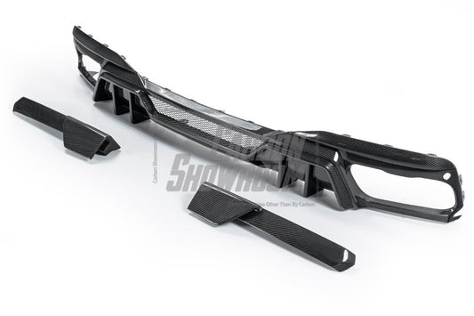 X7 xDrive40i(With M-Package Bumper) xDrive50i M50i M60i G07 2019-ON with Aftermarket Parts - Rear Diffuser & Canards Pre-preg Carbon Fiber from TAKD Carbon