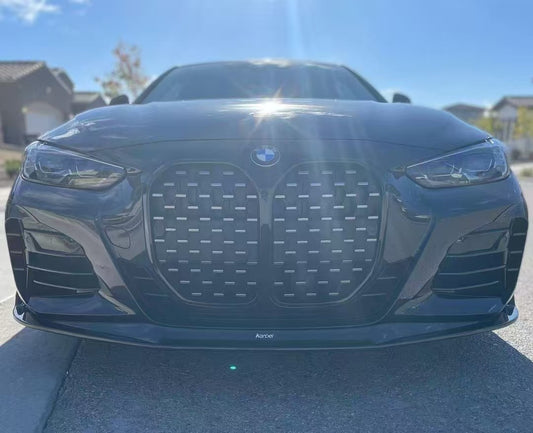 BMW 4 series 430i (with M-package bumper, does not fit base model) M440i G22 G23 2020-ON with Aftermarket Parts - Front Lip Pre-preg Carbon Fiber from Karbel Carbon