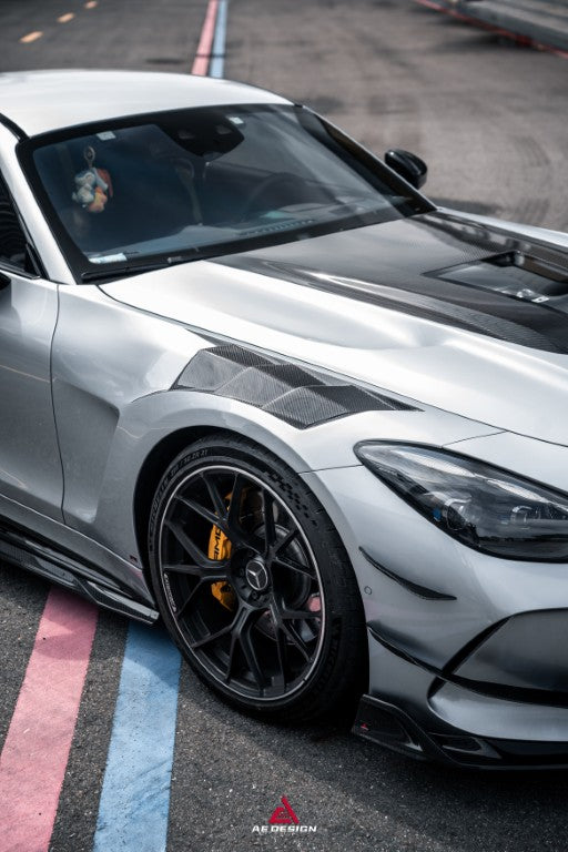 Mercedes Benz AMG GT63 SE Performance/Pro/Base GT55 GT43 C192 2025-ON with Aftermarket Parts - ART Front Fenders Dry Pre-preg Carbon Fiber from ArmorExtend