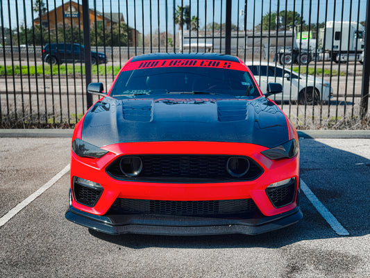 CMST Tuning V1 Vented Hood for Ford Mustang GT 5.0 Mach1 Bullitt S550.2 Carbon Fiber/FRP