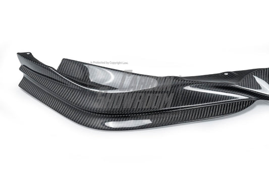 BMW M3 / M3C G80/G81 2021 2022 2023 2024 & M4 / M4C G82/G83 2021 2022 2023 2024 with Aftermarket Parts - Front Lip Pre-preg Carbon Fiber from TAKD Carbon