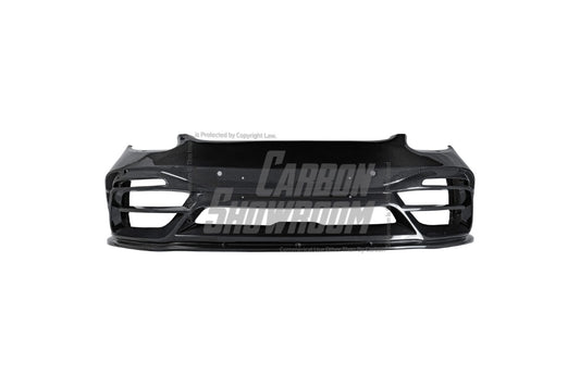 Porsche 718 Cayman / Boxster / GTS 2017-ON with Aftermarket Parts - Front Bumper & Lip Pre-preg Carbon Fiber from TAKD Carbon