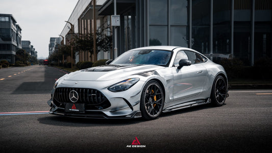 Mercedes Benz AMG GT63 SE Performance/Base C192 2025-ON with Aftermarket Parts - ART Front Canards Dry Pre-preg Carbon Fiber from ArmorExtend