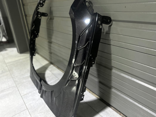 Audi RS5 B9 / B9.5 2017 2018 2019 2020 2021 2022 2023 2024 with Aftermarket Parts - AE Style Front Fenders Carbon Fiber from ArmorExtend