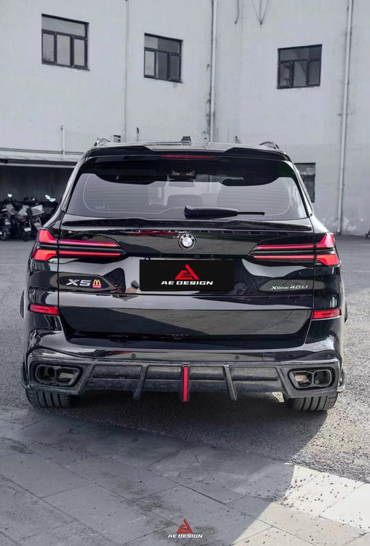 BMW X5 G05 M50i X/S Drive 40i (with M-Package) (Fits Both Pre-LCI & LCI) 2019 2020 2021 2022 2023 2024 with Aftermarket Parts - AE Style Rear Diffuser & Canards PP from ArmorExtend