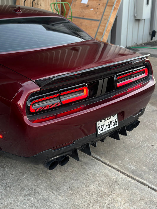 CMST Tuning Rear Duck Bill Tail Spoiler for Challenger Hellcat Redeye Scat Pack 392 Sedan Carbon Fiber/FRP