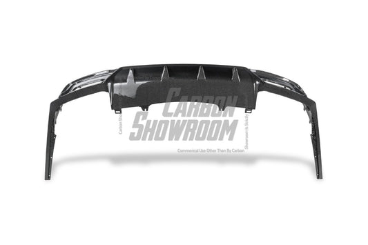 Audi S4 / A4 (With S-line Bumper) B9.5 2020-ON with Aftermarket Parts - With & Without Light Rear Diffuser Pre-preg Carbon Fiber from BCTXE Tuning