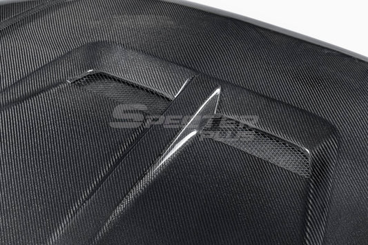 Audi RS3 8V.5 2018 2019 2020 with Aftermarket Parts - Hood Carbon Fiber / FRP from SPECTER PLUS