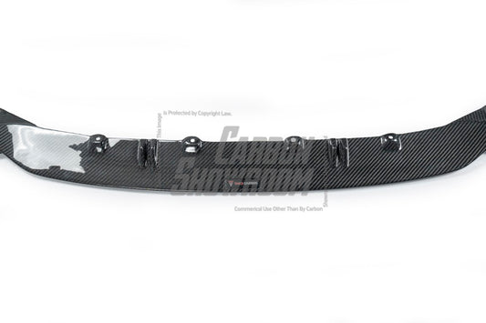 BMW M3 / M3C G80/G81 2021 2022 2023 2024 & M4 / M4C G82/G83 2021 2022 2023 2024 with Aftermarket Parts - Front Lip Pre-preg Carbon Fiber from TAKD Carbon