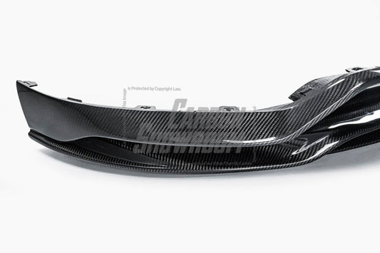 Porsche Cayenne / GTS (does not fit sport design package) 9Y0 9Y3 2018 2019 2020 2021 2022 2023 with Aftermarket Parts - Front Lip Pre-preg Carbon Fiber from TAKD Carbon