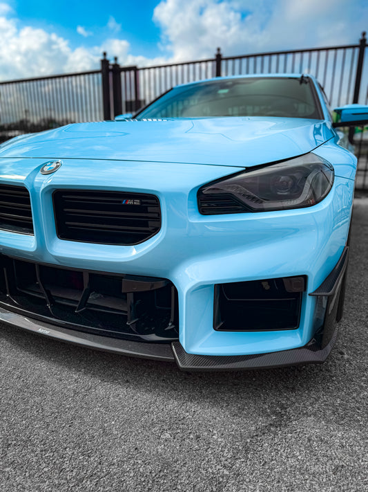 BMW M2 / M2C G87 2023-ON with Aftermarket Parts - Front Lip Pre-preg Carbon Fiber from Karbel Carbon