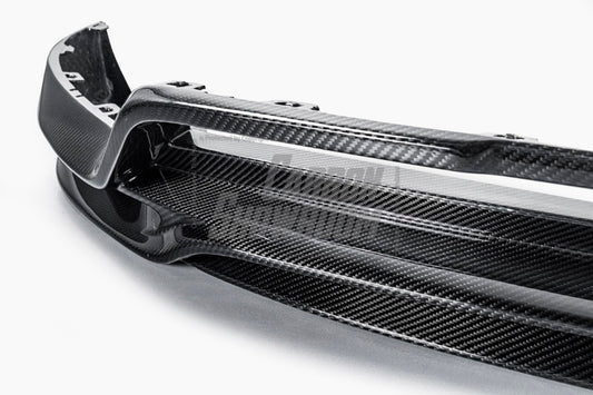 Porsche Cayenne / GTS (does not fit sport design package) 9Y0 9Y3 2018 2019 2020 2021 2022 2023 with Aftermarket Parts - Front Lip Pre-preg Carbon Fiber from TAKD Carbon