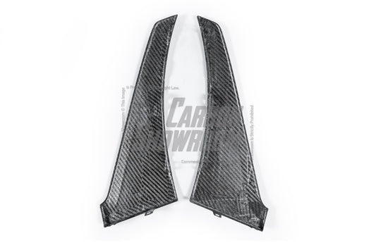 BMW X7 xDrive40i M60i ALPINA XB7 LCI G07 2023-ON with Aftermarket Parts - Headlight Valance Trim Pre-preg Carbon Fiber from TAKD Carbon
