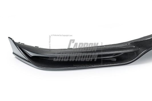 Porsche Panamera 971.2 GTS 2017 2018 2019 2020 2021 2022 2023 with Aftermarket Parts - V1 Front Lip Pre-preg Carbon Fiber from TAKD Carbon