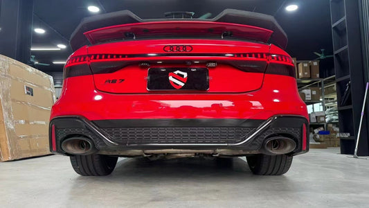 Audi RS7 S7 A7 C8 2019-ON with Aftermarket Parts - Rear Spoiler Pre-preg Carbon Fiber from Karbel Carbon