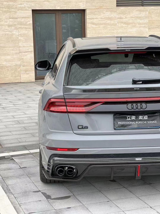 Karbel Carbon V1 Rear Diffuser for Audi Q8 2019-ON Carbon Fiber
