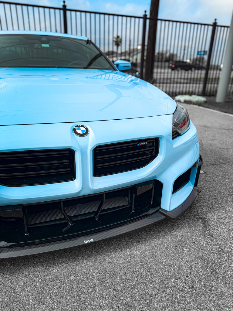 BMW M2 / M2C G87 2023-ON with Aftermarket Parts - Front Lip Pre-preg Carbon Fiber from Karbel Carbon