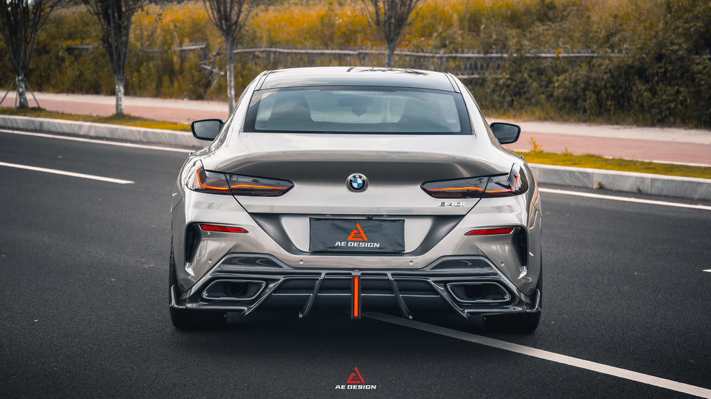 ArmorExtend Carbon Fiber AE Rear Diffuser & Canards for BMW 8 Series M850i 840i G14 G15 G16