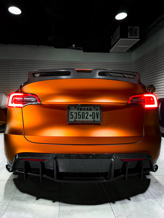 Future Design Carbon Fiber REAR DIFFUSER for Tesla Model Y / Performance