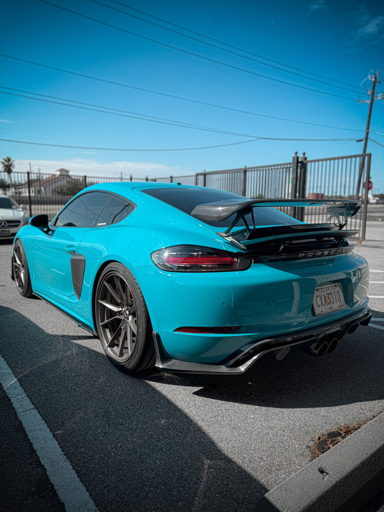 CMST Tuning V1 Side Skirts for Porsche 718 Cayman Boxster GT/S/4 Spyder Carbon Fiber/FRP