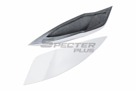 Audi RS3 S3 A3 8V/8V.5 2014 2015 2016 2017 2018 2019 2020 with Aftermarket Parts - Widebody Rear Quarter Panel Flares Carbon Fiber / FRP from SPECTER PLUS