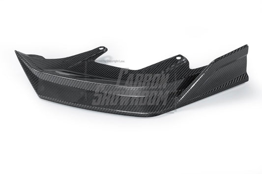 BMW 5 Series 530 540 (with M-package bumper, does not fit base model) & i5 e/x Drive40 (with M-package bumper, does not fit base model) M60 G60 G61 2024-ON with Aftermarket Parts - V1 Style Front Lip Pre-preg Carbon Fiber from TAKD Carbon