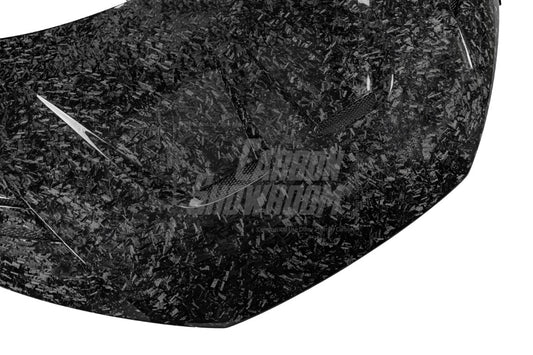 Audi R8 Gen 2 2017 2018 2019 2020 2021 2022 2023 with Aftermarket Parts - AE Style Hood Bonnet Double-sided Carbon Fiber / Partial Carbon Fiber from ArmorExtend