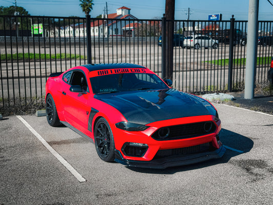 CMST Tuning V1 Vented Hood for Ford Mustang GT 5.0 Mach1 Bullitt S550.2 Carbon Fiber/FRP