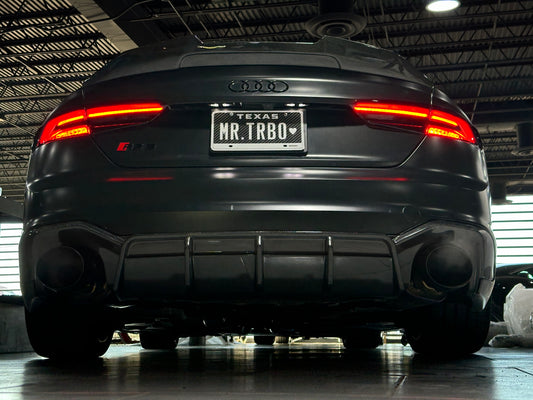 Future Design Carbon Fiber REAR DIFFUSER & REAR CANARDS - "Blaze kit" for Audi RS5 B9 2017-2019