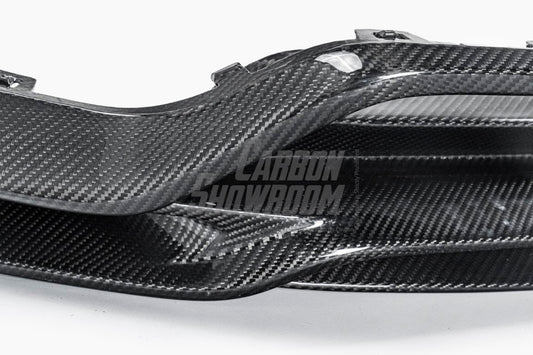 Porsche Cayenne / GTS (does not fit sport design package) 9Y0 9Y3 2018 2019 2020 2021 2022 2023 with Aftermarket Parts - Front Lip Pre-preg Carbon Fiber from TAKD Carbon