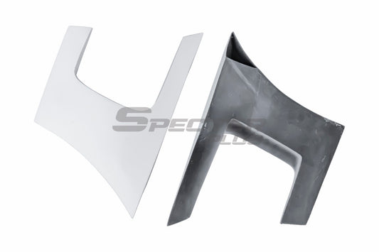 Audi RS3 S3 A3 8V/8V.5 2014 2015 2016 2017 2018 2019 2020 with Aftermarket Parts - Widebody Rear Quarter Panel Flares Carbon Fiber / FRP from SPECTER PLUS