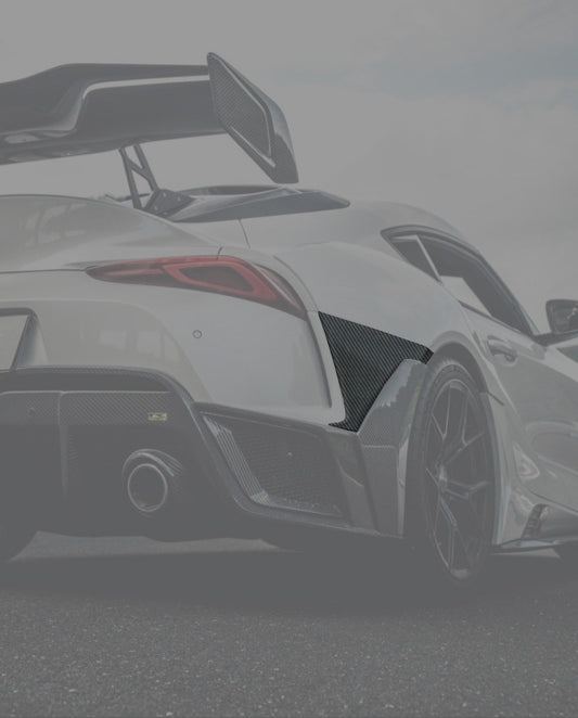 Robot Craftsman Hyperion Narrow Body Rear Bumper Valances for Toyota Supra MK5 A91 3.0 Carbon Fiber/FRP