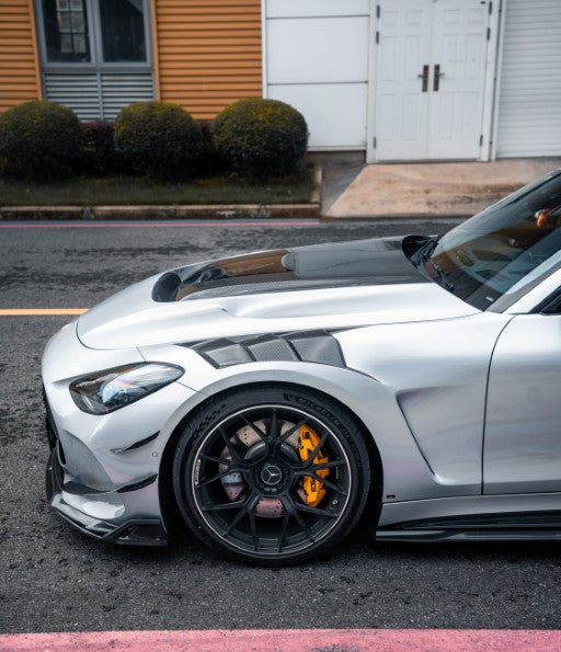 Mercedes Benz AMG GT63 SE Performance/Pro/Base GT55 GT43 C192 2025-ON with Aftermarket Parts - ART Front Fenders Dry Pre-preg Carbon Fiber from ArmorExtend