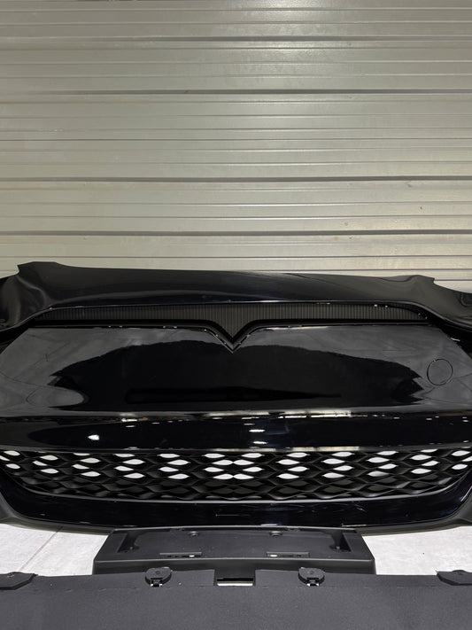 Tesla Model Y / Performance 2021-ON with Aftermarket Parts - Loong Flames Max Front Bumper PP from Yofer USA